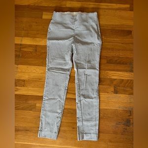 Plaid green and white pants